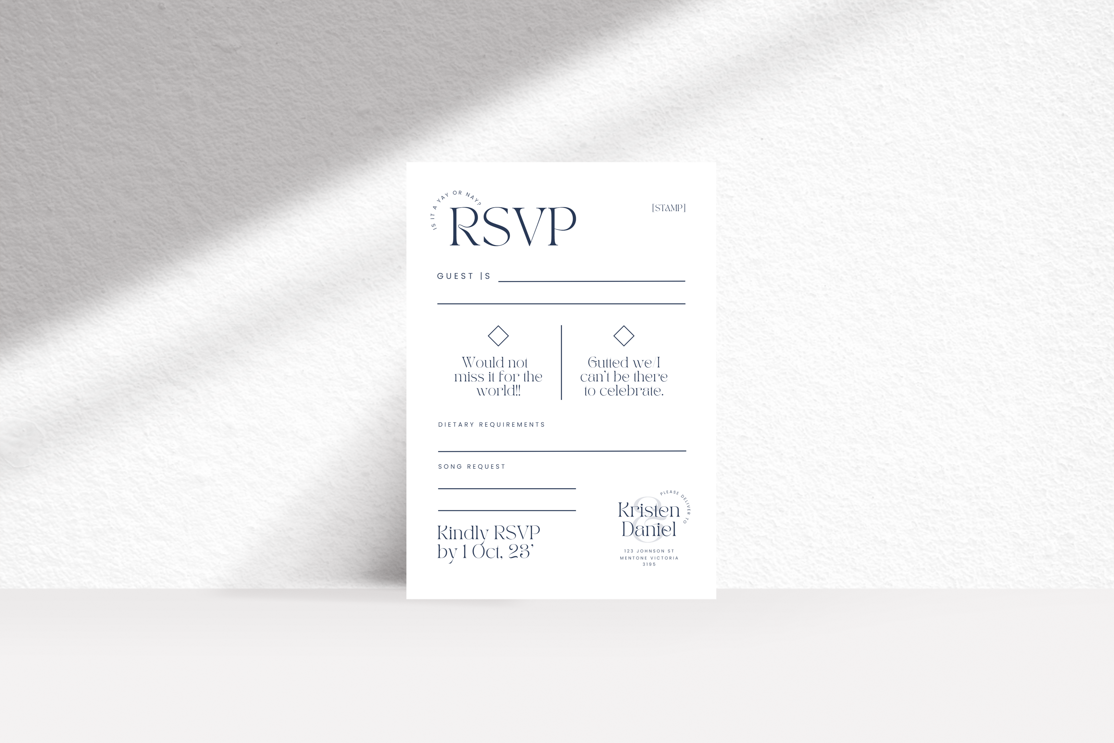 Soulful RSVP Card (Template)