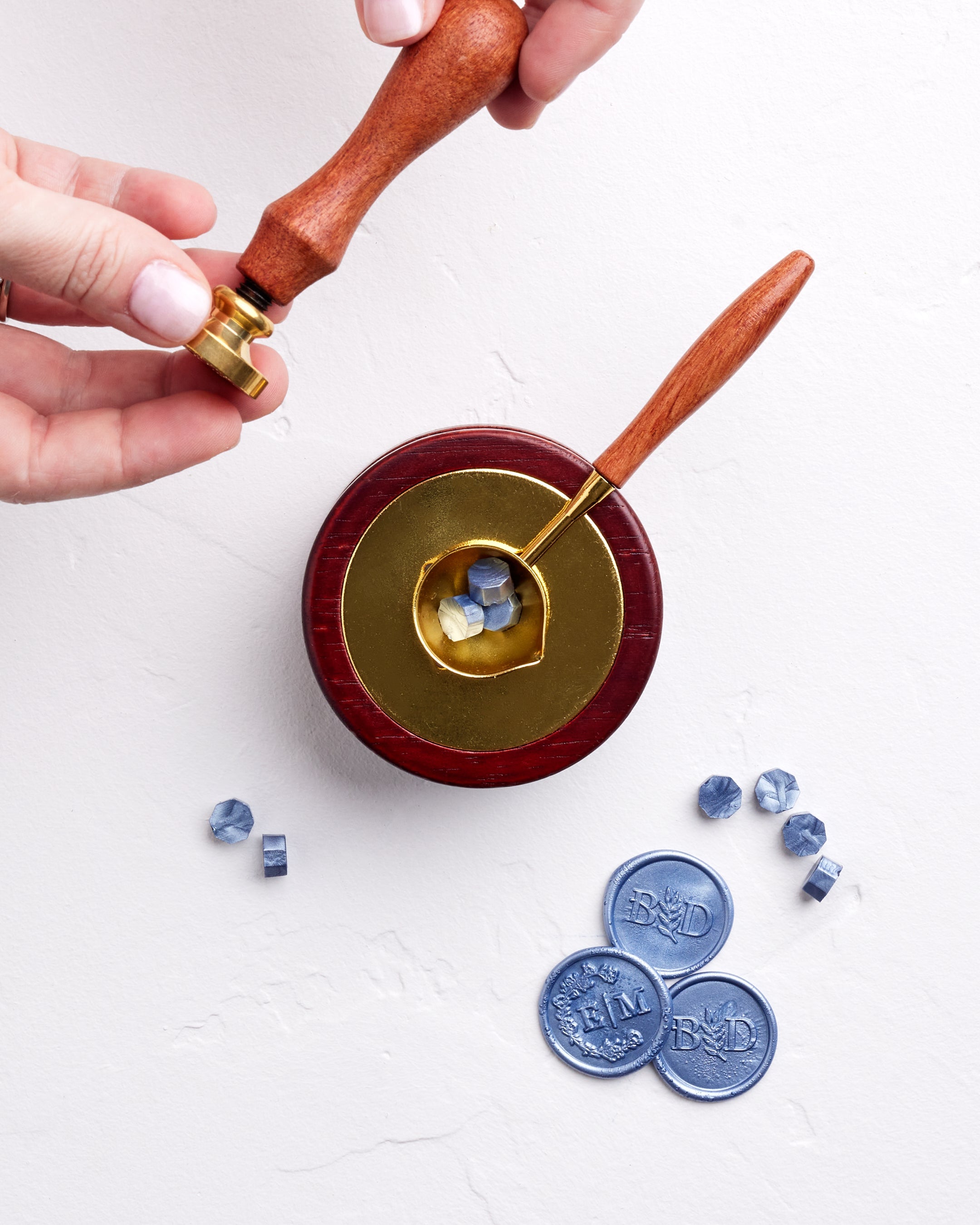 Peony Border Wax Seal Stamp
