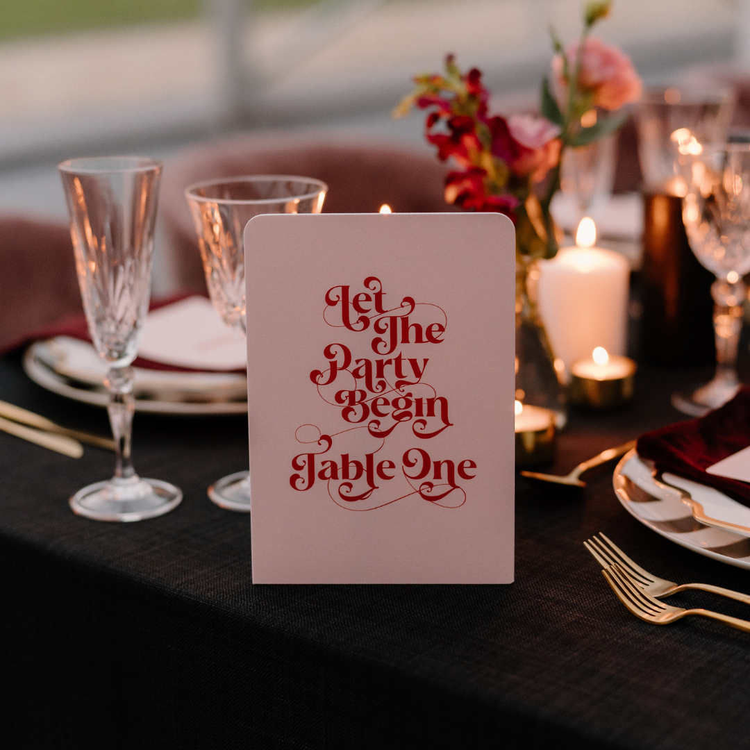 Menus + Placecards