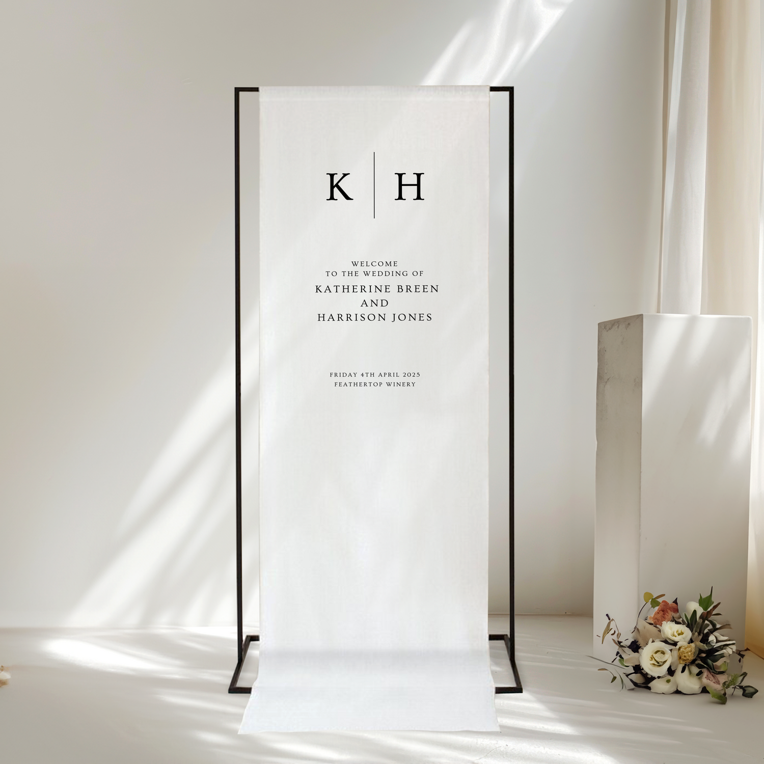 Eterno Linen Welcome Sign