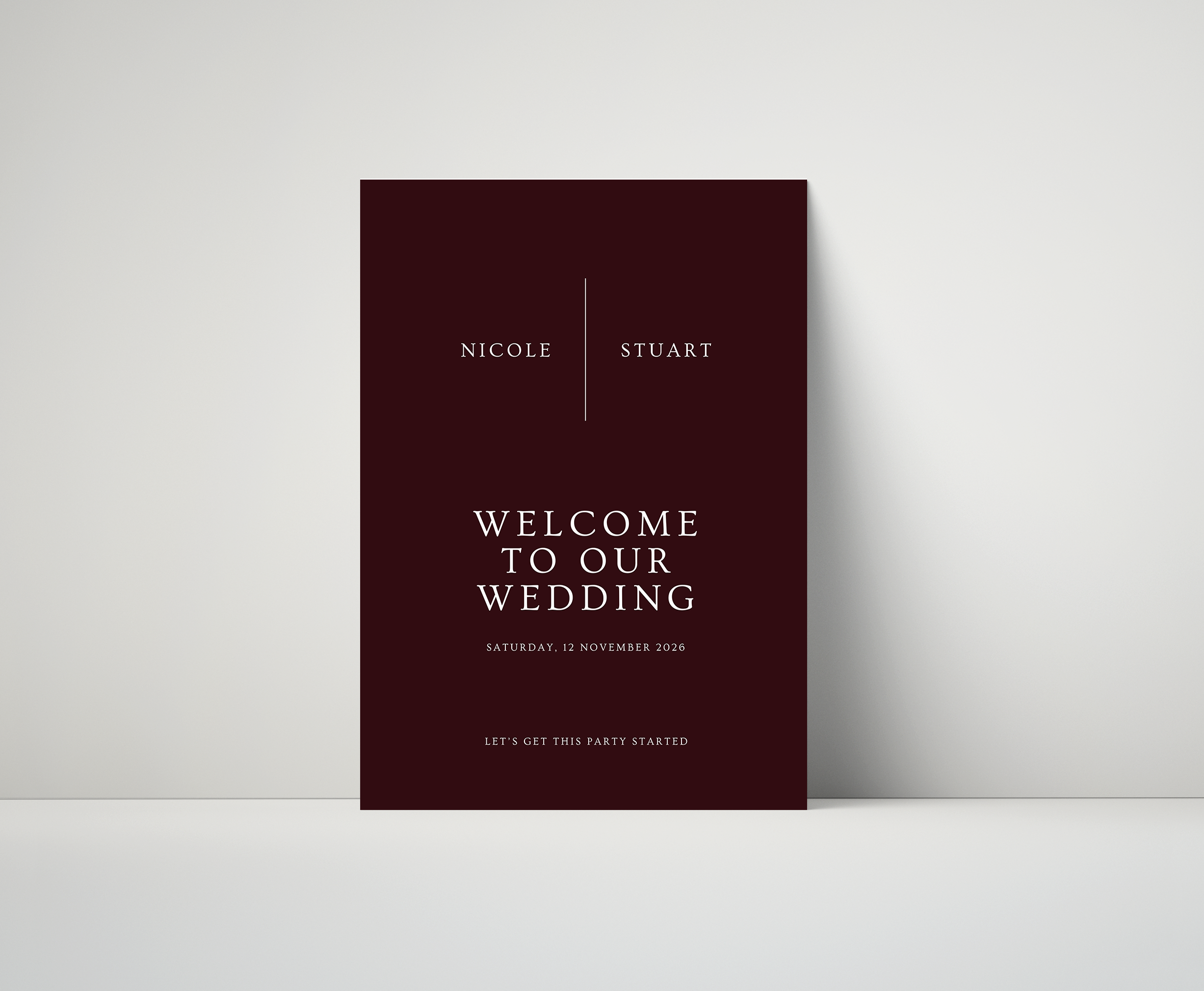 Eternity Welcome Sign