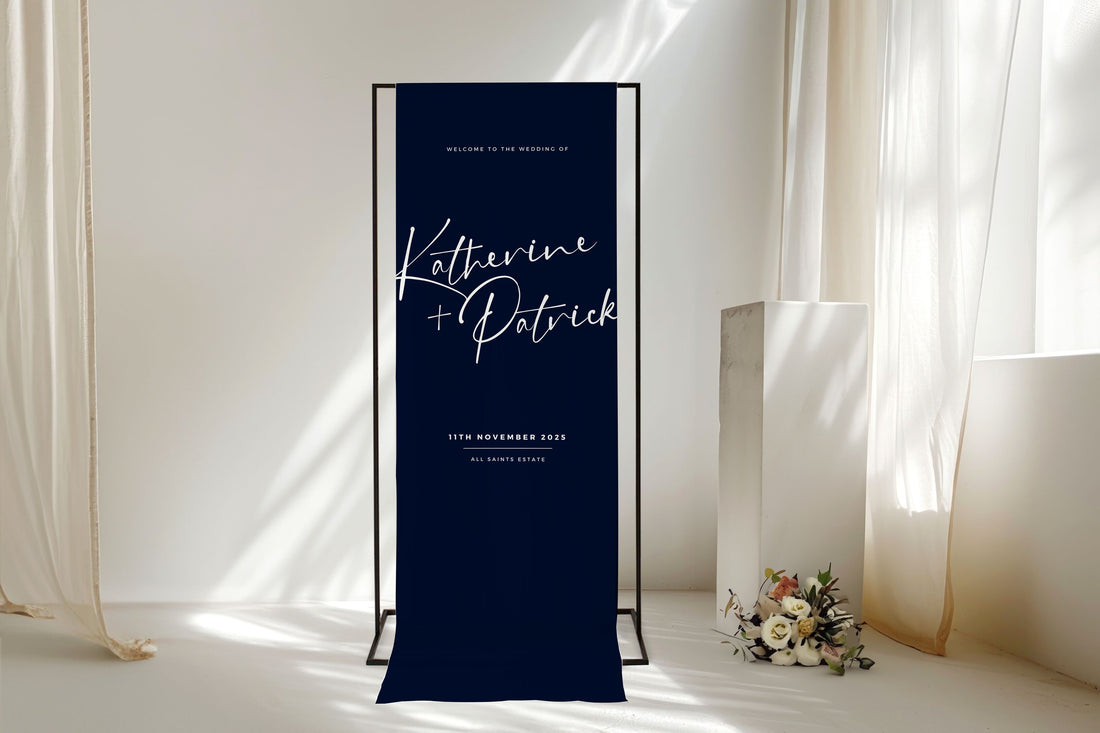 Graffico Linen Welcome Sign