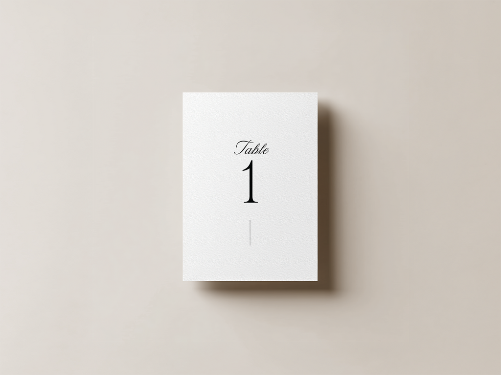 Renaissance Table Numbers