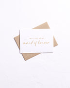 Will You Be My Maid of Honour Proposal Card