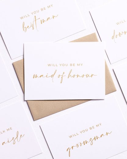 Will You Be My Maid of Honour Proposal Card