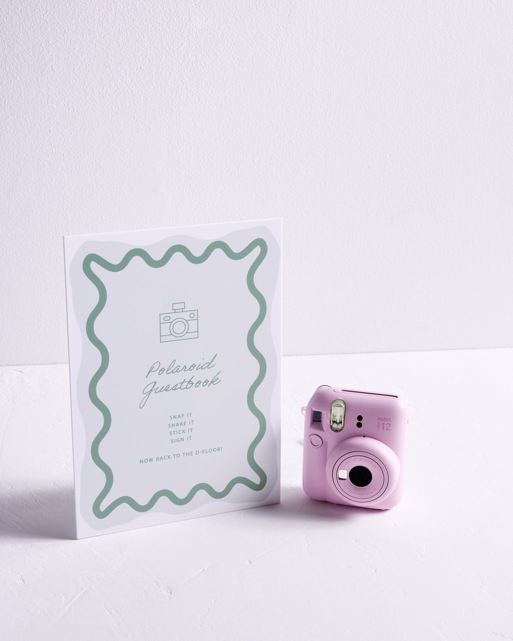 Serenity Polaroid Guestbook Sign