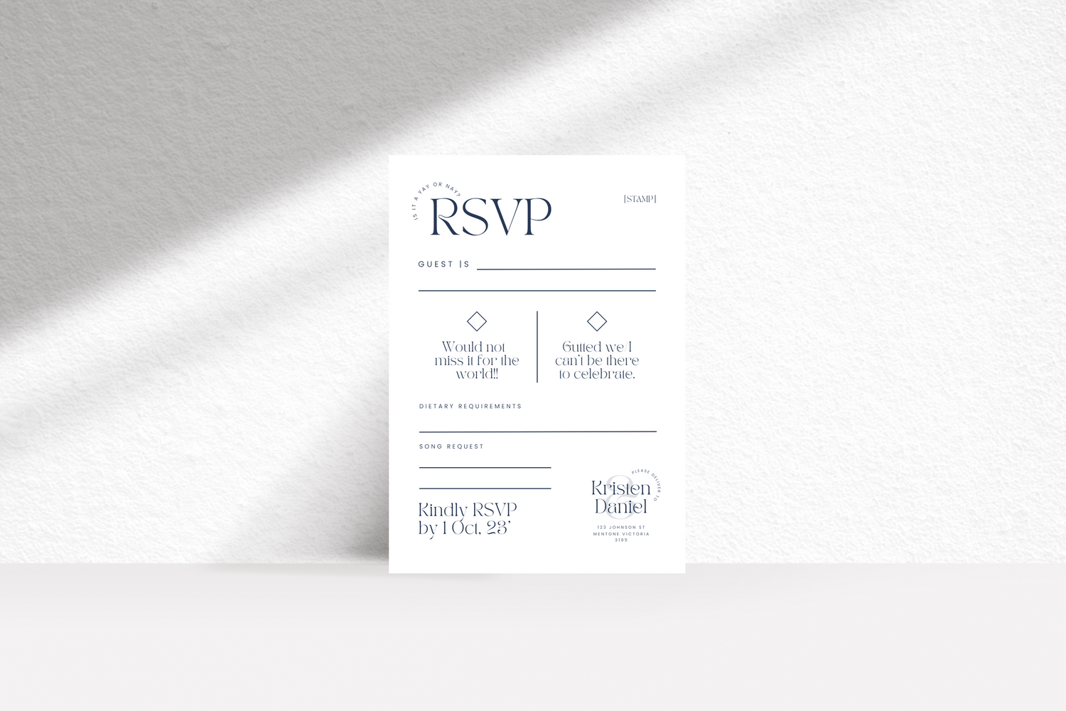 Soulful RSVP Card (Template)