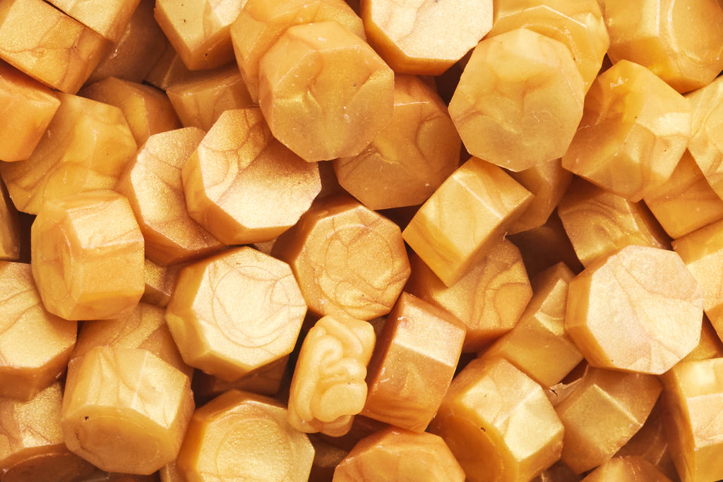 Yellow Gold Wax Beads