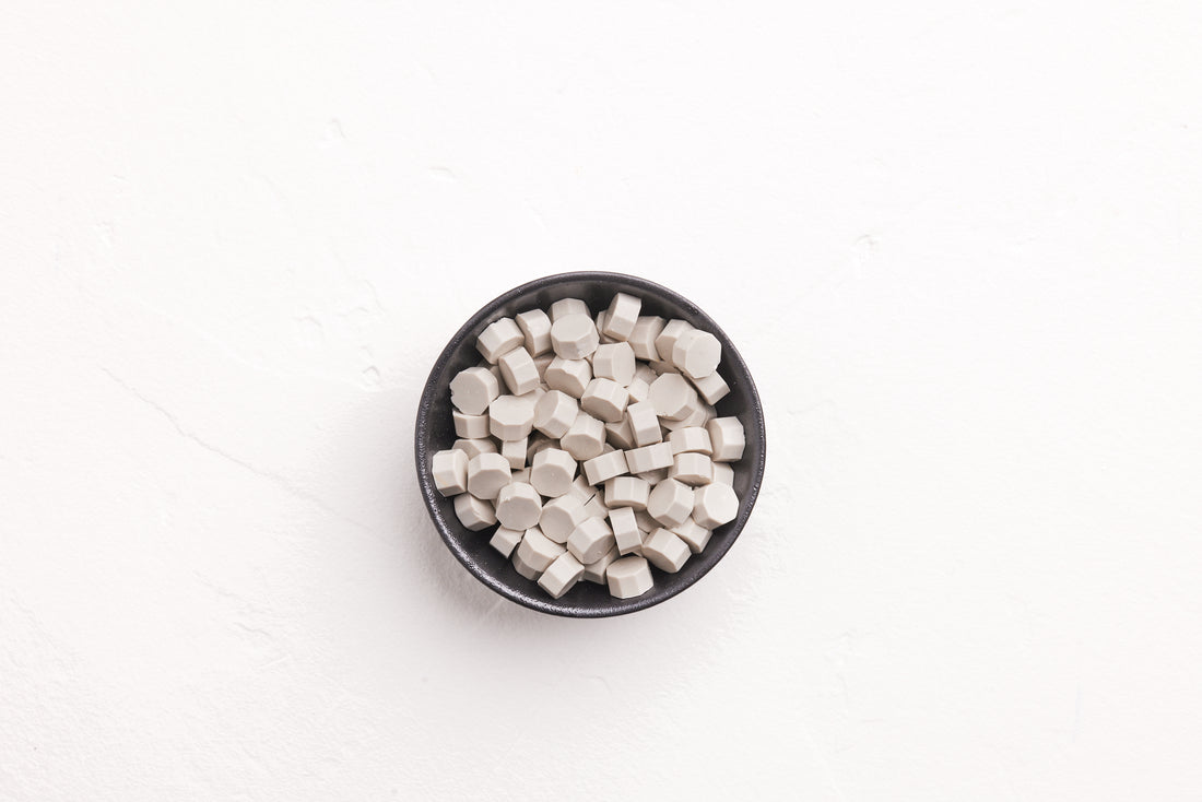 Dove Grey Wax Beads