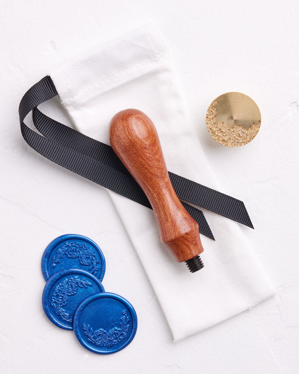 Peony Border Wax Seal Stamp