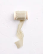 Mint Green Silk Crepe Ribbon