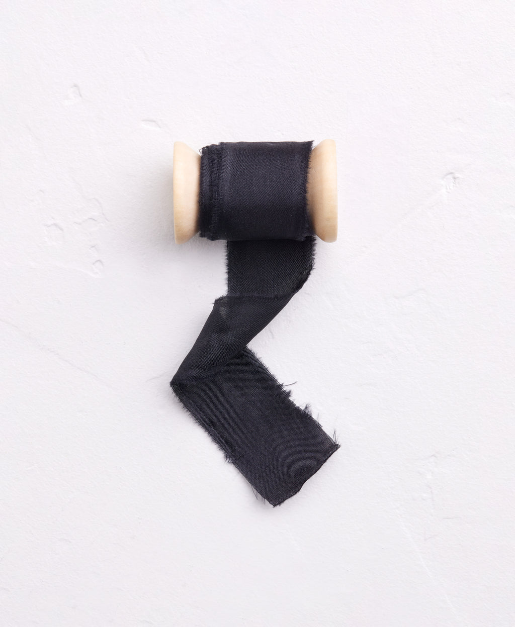 Black Silk Crepe Ribbon
