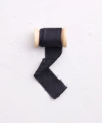Black Silk Crepe Ribbon