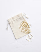 Gold Square Paper Clips