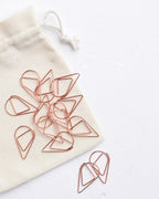 Rose Gold Tear Drop Paper Clips