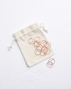 Rose Gold Circle Paper Clips