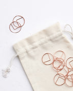 Rose Gold Circle Paper Clips