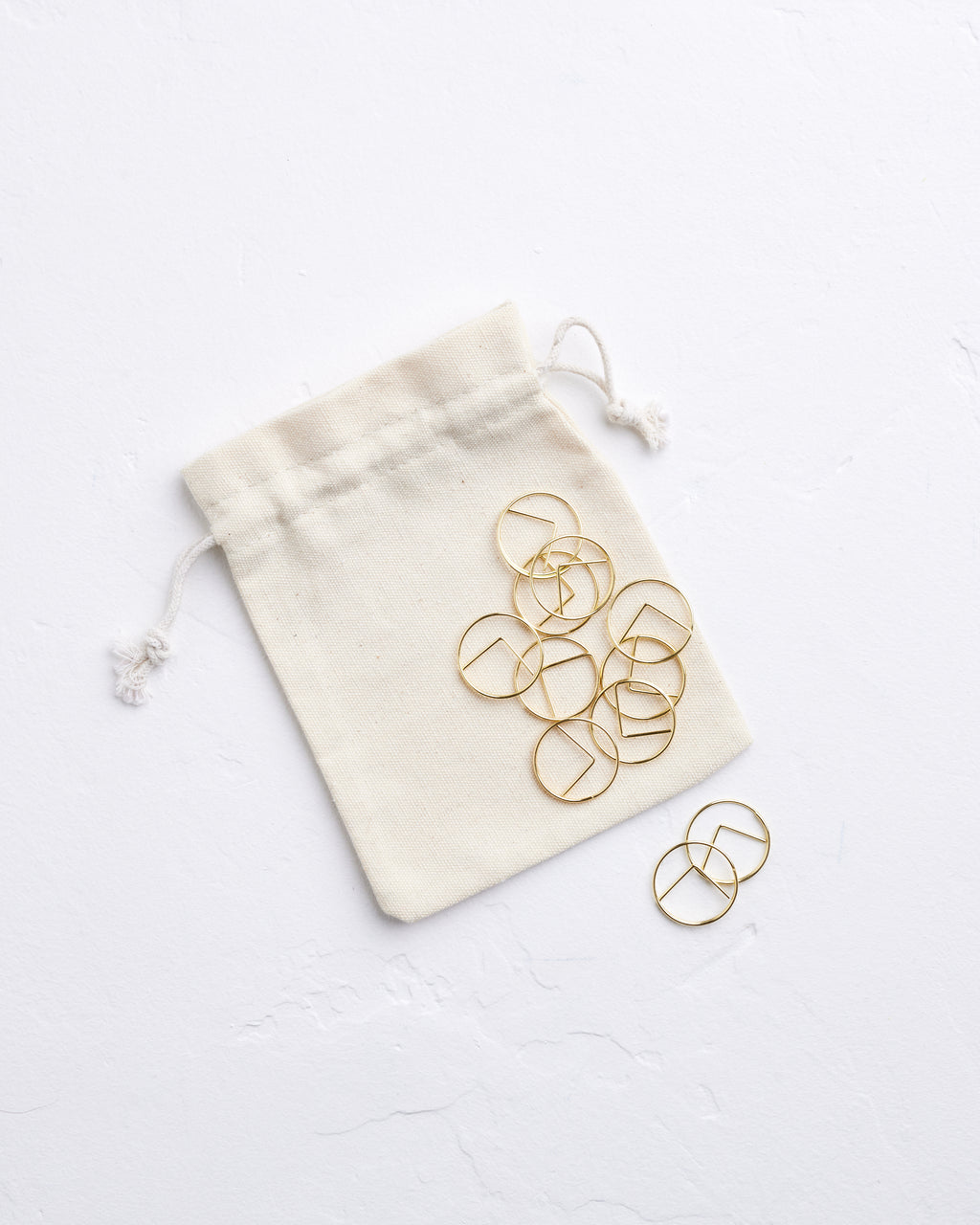 Gold Circle Paper Clips
